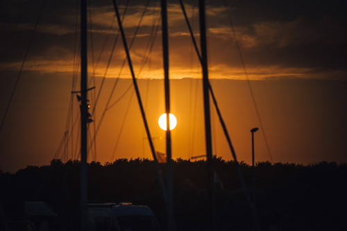 Aftensol Ålbæk Havn